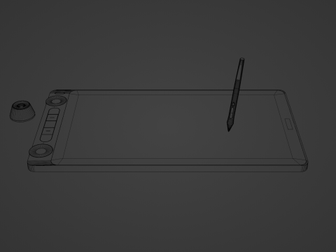 Drawing Tablet - Game Ready Modèle 3D