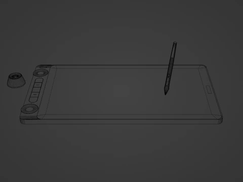 Drawing Tablet - Game Ready 3D Model