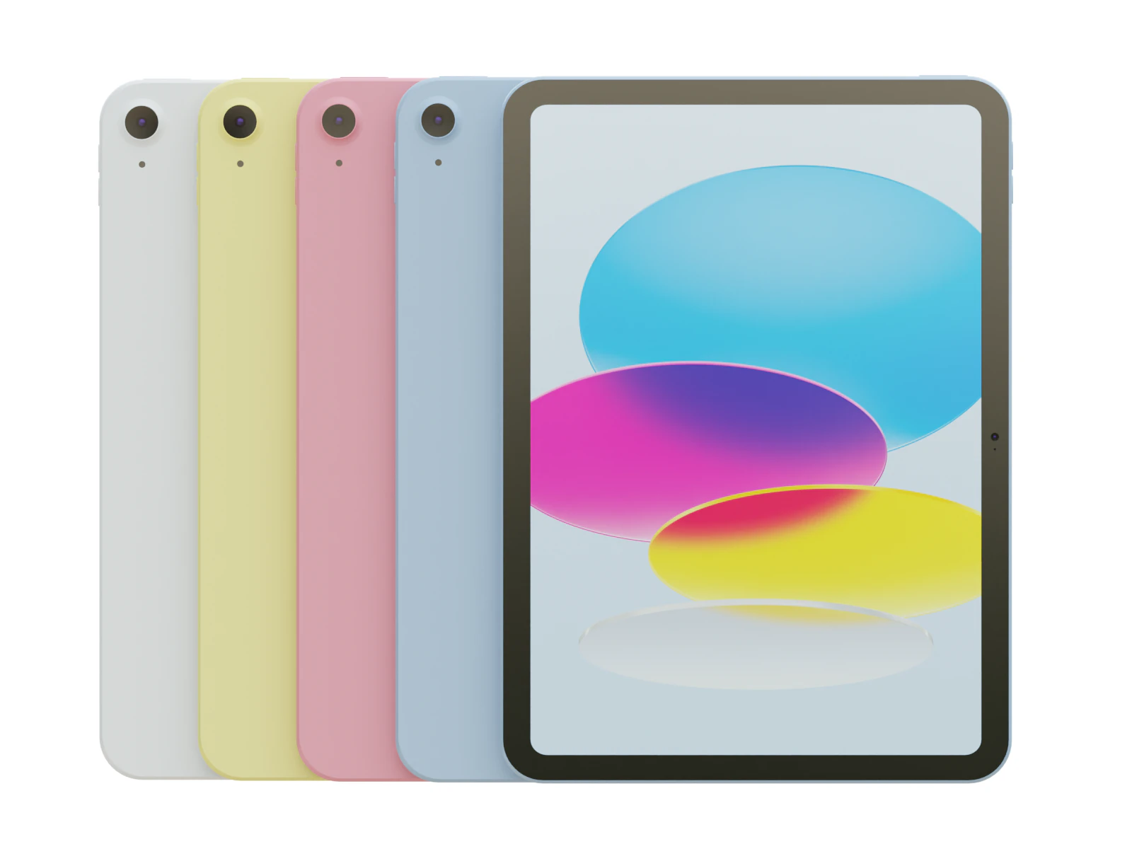 Apple iPad 10th Gen 3D Model .c4d .max .obj .3ds .fbx .stl .blend 