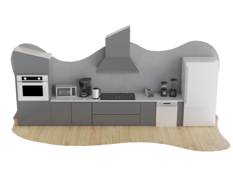 Kitchen Appliances Pack 3D मॉडल