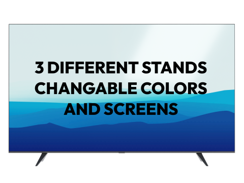 Smart TV with 3 Different stands Modèle 3D