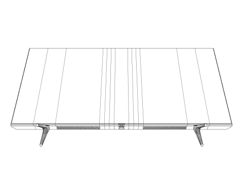 Smart TV with 3 Different stands Modèle 3D