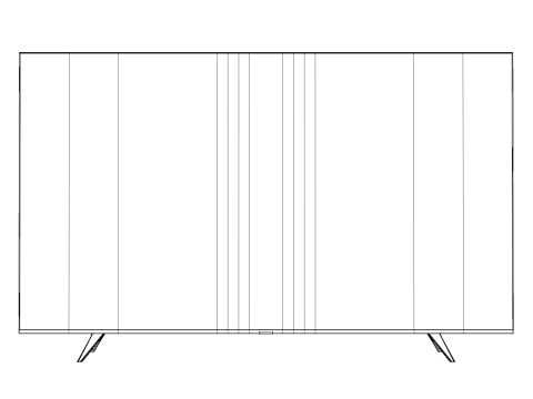 Smart TV with 3 Different stands Modèle 3D