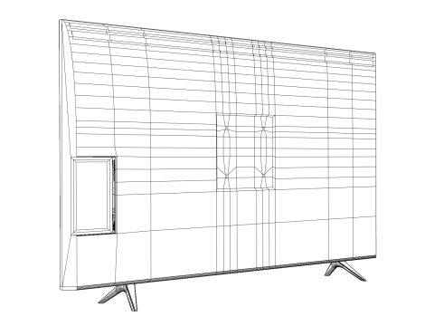 Smart TV with 3 Different stands Modèle 3D
