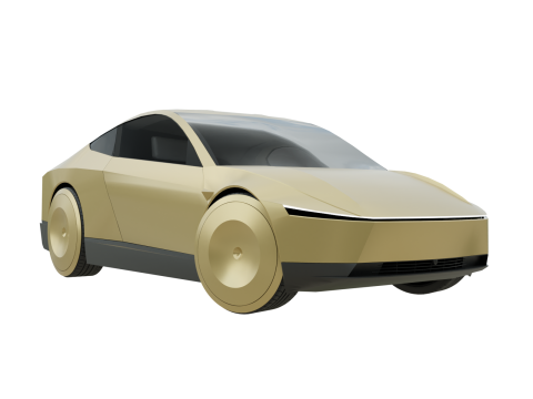 Tesla Cybercab Robotaxi Model 3D