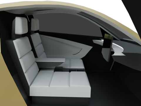 Tesla Cybercab Robotaxi Modello 3D