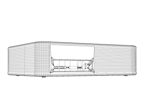 전문 프로젝터 3D 모델