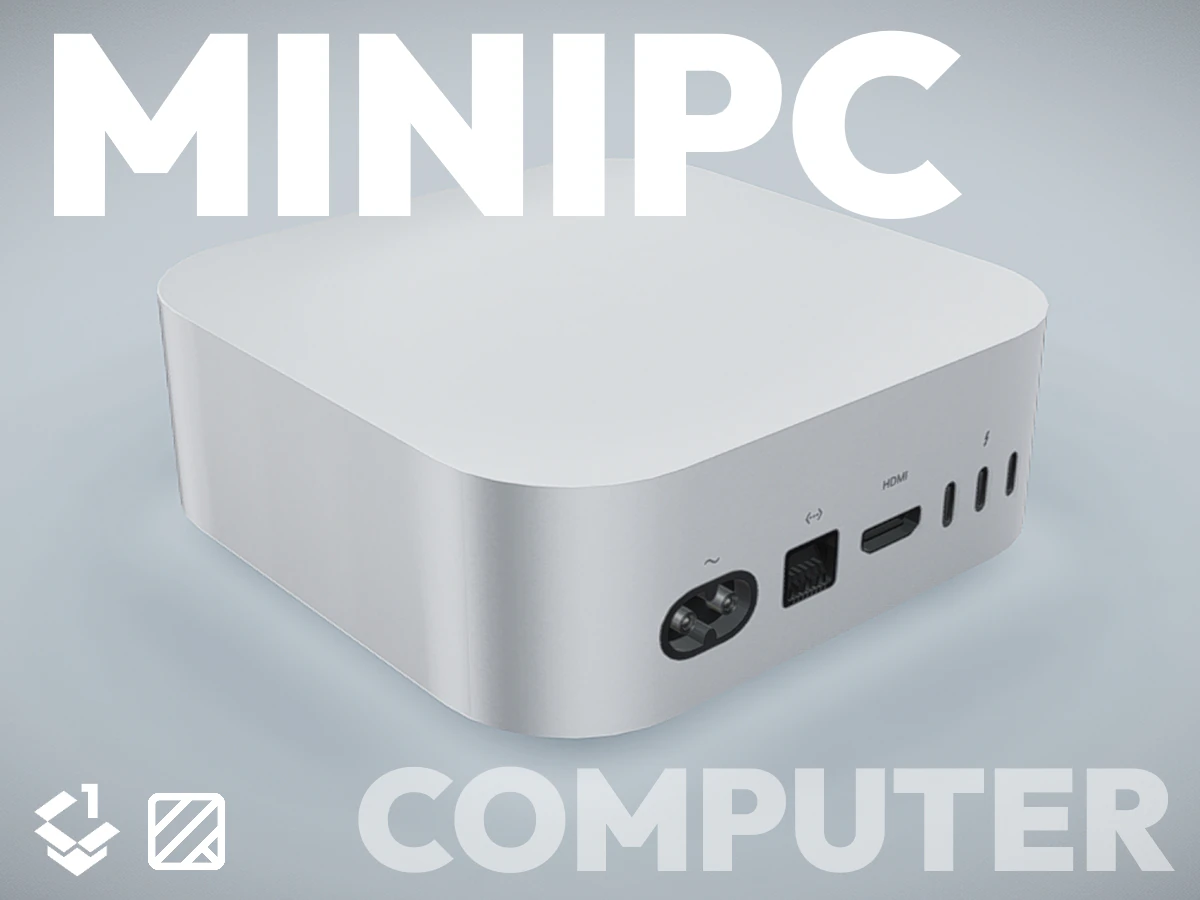 Minikomputer stacjonarny Model 3D .c4d .max .obj .3ds .fbx .stl .blend 