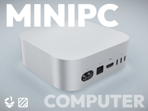 Mini Desktop Computer 3D मॉडल