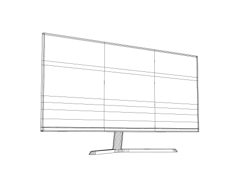 Ultrawide Monitor 3D Модель