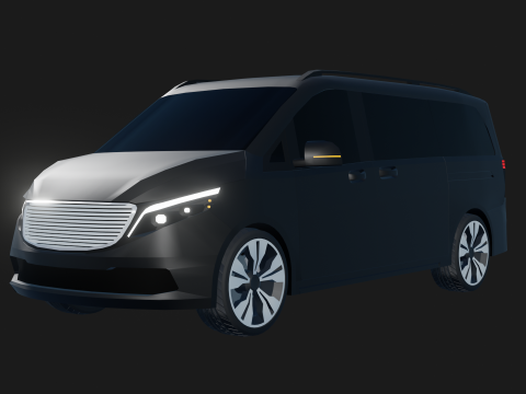 Veicoli furgoni - Low Poly Modello 3D