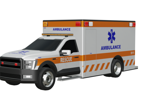 Ambulance Vehicle 3Dモデル
