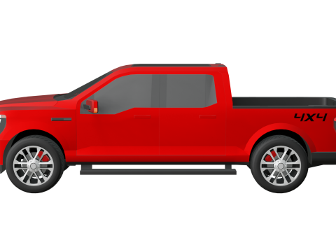 Pickup Truck - Low Poly 3D Model