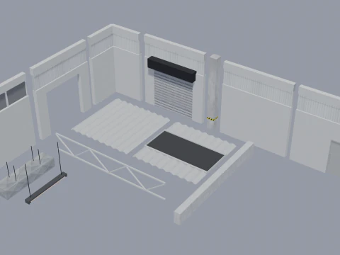 창고 자산 번들 - 저폴리 3D 모델