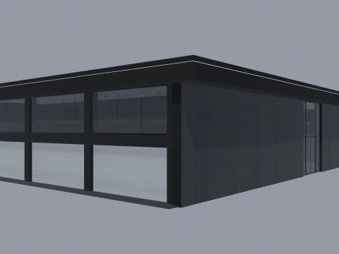Dealership-Showroom - Low poly 3D Model