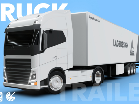 Truck - Low poly 3D Model