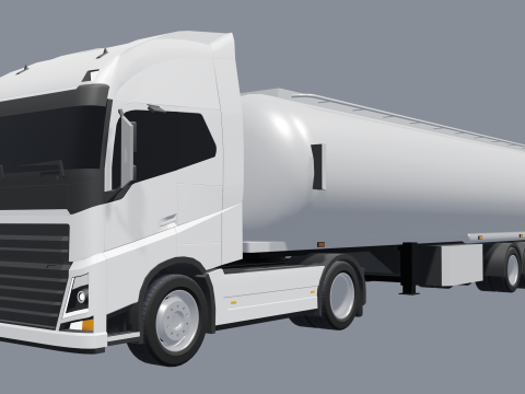 트럭 - 저 폴리 3D 모델