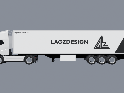 트럭 - 저 폴리 3D 모델