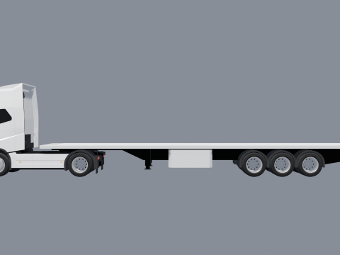 트럭 - 저 폴리 3D 모델