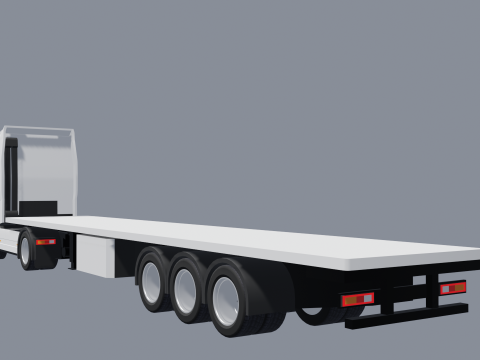 트럭 - 저 폴리 3D 모델