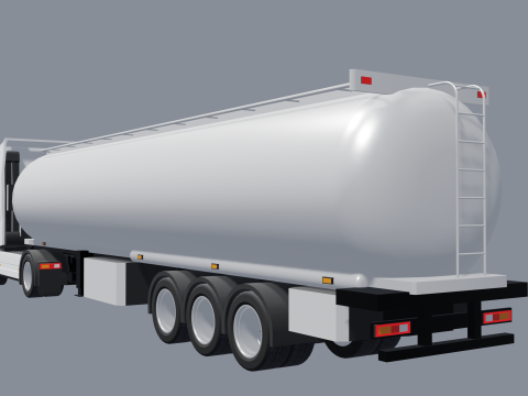 트럭 - 저 폴리 3D 모델