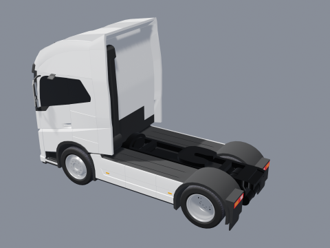 트럭 - 저 폴리 3D 모델