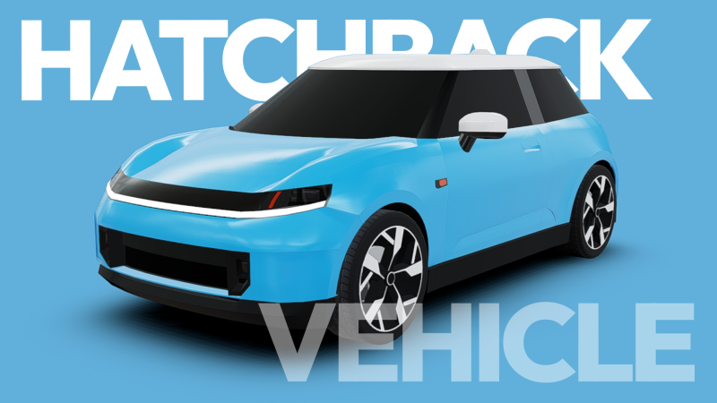 Mini car- Hatchback 3D Model .c4d .max .obj .3ds .fbx .stl .blend 