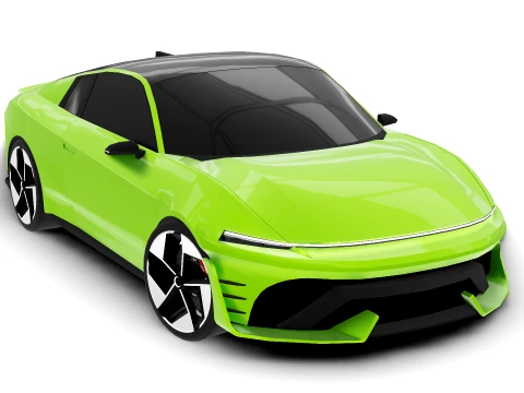 Спортивний автомобіль - Гра готова 3D Модель