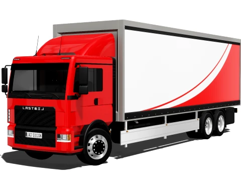 Cargo Truck 3D Model