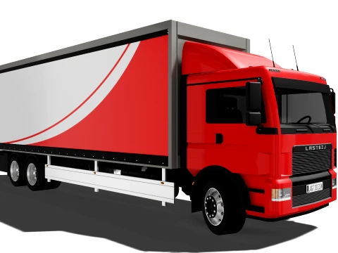 Cargo Truck 3D Model
