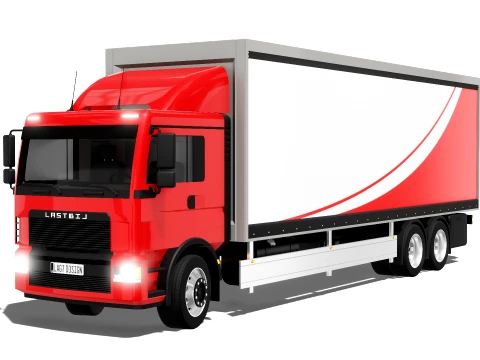 Cargo Truck 3D Model