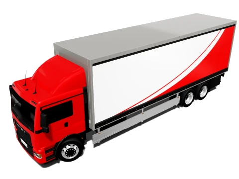 Cargo Truck 3D Model