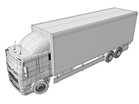 Cargo Truck 3D Model
