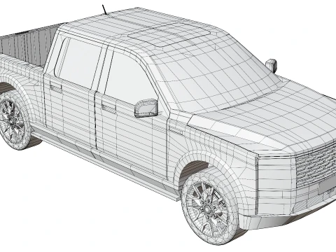 Pickup truck - Generic 3D Model