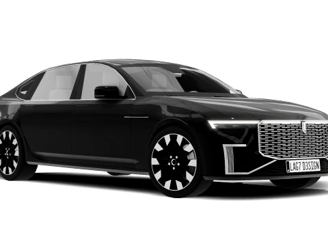 Luxury Sedan - Generic 3D Model