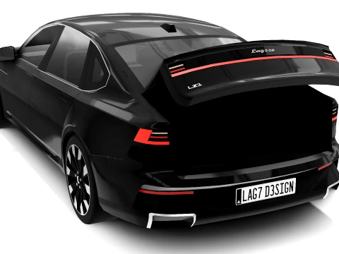 Luxury Sedan - Generic 3D Model