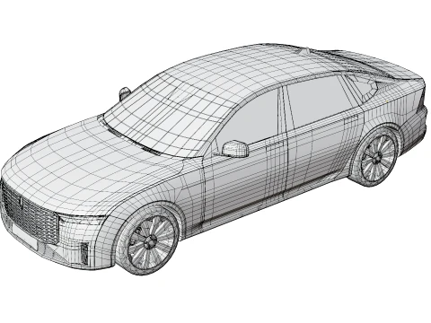 Luxury Sedan - Generic 3D Model