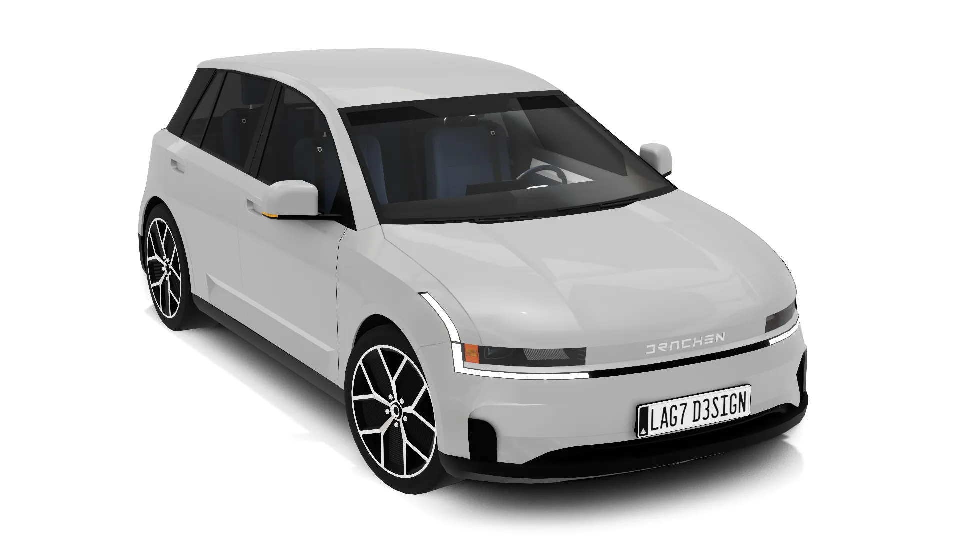 Hatchback - Generic 3D Model .c4d .max .obj .3ds .fbx .stl .blend 