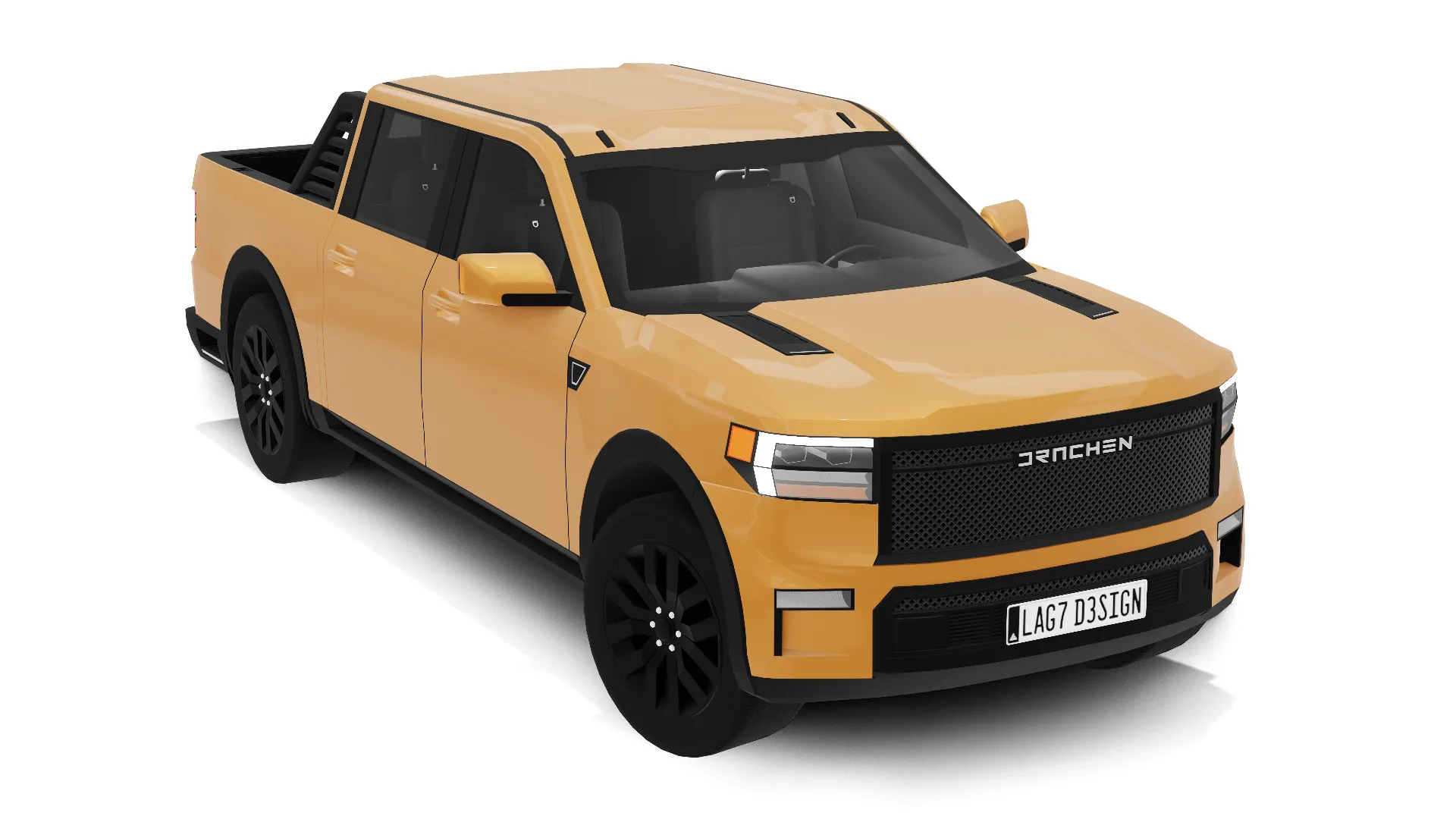 Pickup Truck - Generic 3D Model .c4d .max .obj .3ds .fbx .stl .blend 