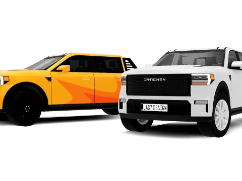 Pickup Truck - Generic 3D Model