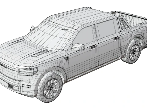 Pickup Truck - Generic 3D Model