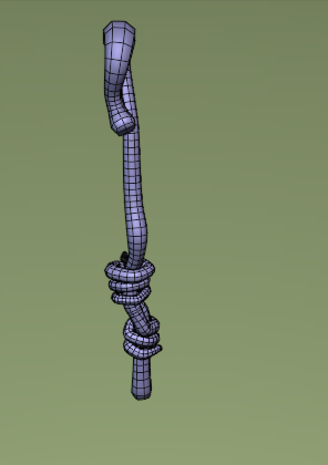 Magic natural staff 3D 模型 .c4d .max .obj .3ds .fbx .stl .blend 