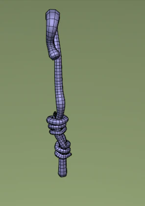 Magic natural staff 3D Model .c4d .max .obj .3ds .fbx .stl .blend 