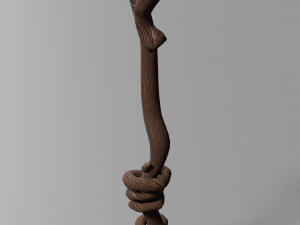 Magic natural staff 3D 模型