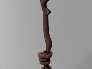 Magic natural staff 3D Model