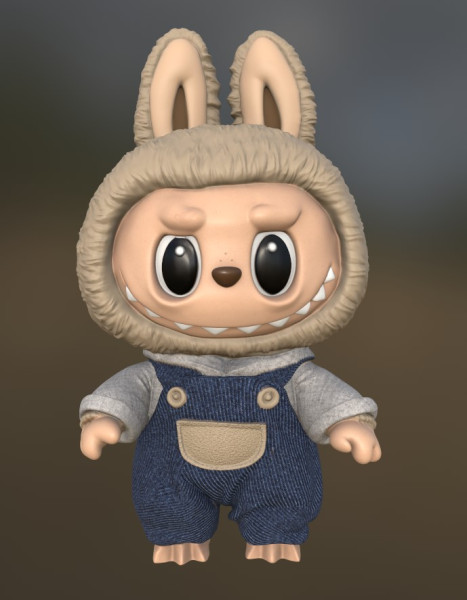 LABUBU 3D 打印模型 .c4d .max .obj .3ds .fbx .stl .blend 