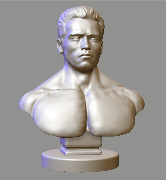 Arnold Schwarzenegger Model Cetak 3D .c4d .max .obj .3ds .fbx .stl .blend 