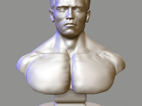 Arnold Schwarzenegger Model Cetak 3D