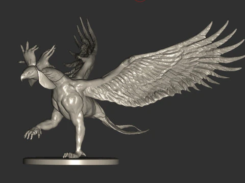 Original 3D Printed Fantastic Bird Sculpture 3D Print Model