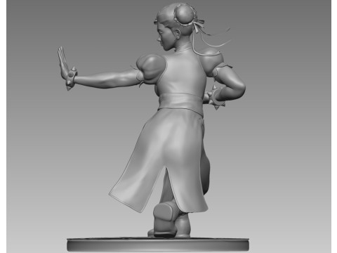 Chun Li Street Fighter 3D print model 3D printmodel